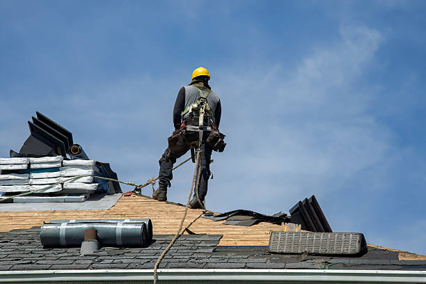 Professional Flat Roof Repair technician working in Waterville, NY
